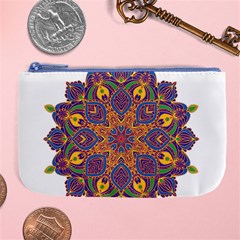 Ornate Mandala Large Coin Purse by Valentinaart