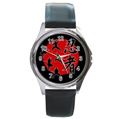 Ninja Round Metal Watch by Valentinaart