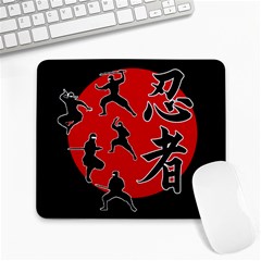 Ninja Large Mousepads by Valentinaart