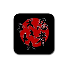 Ninja Rubber Coaster (square)  by Valentinaart