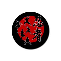 Ninja Rubber Coaster (round)  by Valentinaart