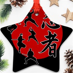 Ninja Star Ornament (two Sides) by Valentinaart