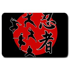 Ninja Large Doormat  by Valentinaart