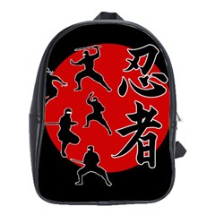 Ninja School Bags(large)  by Valentinaart