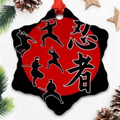 Ninja Ornament (snowflake) by Valentinaart