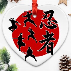 Ninja Ornament (heart) by Valentinaart