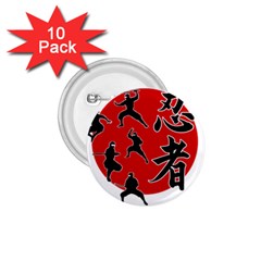 Ninja 1 75  Buttons (10 Pack) by Valentinaart