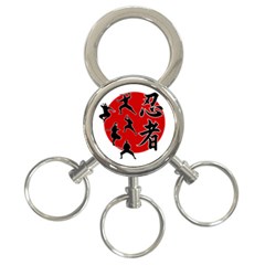 Ninja 3-ring Key Chains by Valentinaart