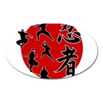 Ninja Oval Magnet Front