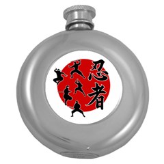 Ninja Round Hip Flask (5 Oz) by Valentinaart