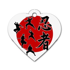 Ninja Dog Tag Heart (two Sides) by Valentinaart