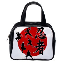 Ninja Classic Handbags (one Side) by Valentinaart