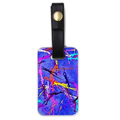 Paint Splashes                       Luggage Tag (one Side) by LalyLauraFLM