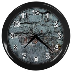 Concrete Wall                        Wall Clock (black) by LalyLauraFLM