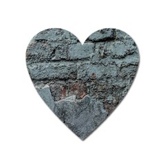 Concrete Wall                        Magnet (heart) by LalyLauraFLM