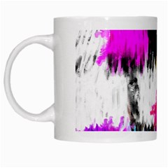 Colorful Blurry Paint Strokes                         White Mug by LalyLauraFLM