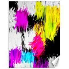 Colorful Blurry Paint Strokes                         Canvas 12  X 16  by LalyLauraFLM