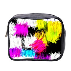 Colorful Blurry Paint Strokes                         Mini Toiletries Bag (two Sides) by LalyLauraFLM