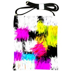 Colorful Blurry Paint Strokes                         Shoulder Sling Bag by LalyLauraFLM