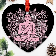 Ornate Buddha Ornament (heart) by Valentinaart