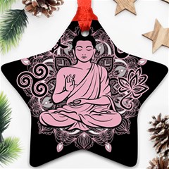 Ornate Buddha Ornament (star) by Valentinaart