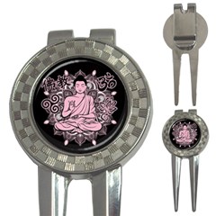 Ornate Buddha 3-in-1 Golf Divots by Valentinaart