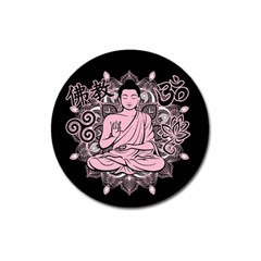 Ornate Buddha Magnet 3  (round) by Valentinaart