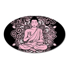 Ornate Buddha Oval Magnet by Valentinaart