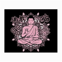 Ornate Buddha Small Glasses Cloth (2-side) by Valentinaart