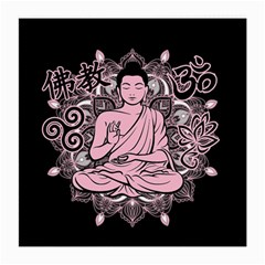 Ornate Buddha Medium Glasses Cloth (2-side) by Valentinaart