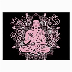 Ornate Buddha Large Glasses Cloth (2-side) by Valentinaart