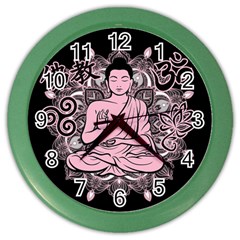 Ornate Buddha Color Wall Clocks by Valentinaart