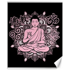 Ornate Buddha Canvas 11  X 14   by Valentinaart