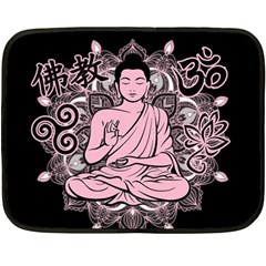 Ornate Buddha Fleece Blanket (mini) by Valentinaart