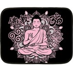 Ornate Buddha Fleece Blanket (Mini) 35 x27  Blanket