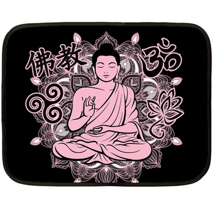 Ornate Buddha Fleece Blanket (Mini)