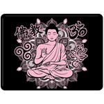 Ornate Buddha Fleece Blanket (Large)  80 x60  Blanket Front