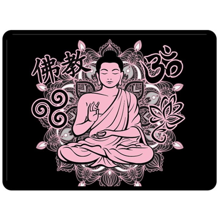 Ornate Buddha Fleece Blanket (Large) 