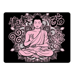 Ornate Buddha Fleece Blanket (small) by Valentinaart