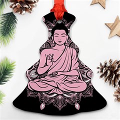 Ornate Buddha Christmas Tree Ornament (two Sides) by Valentinaart