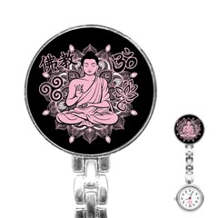 Ornate Buddha Stainless Steel Nurses Watch by Valentinaart