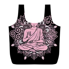 Ornate Buddha Full Print Recycle Bags (l)  by Valentinaart