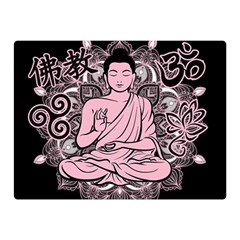 Ornate Buddha Double Sided Flano Blanket (mini)  by Valentinaart