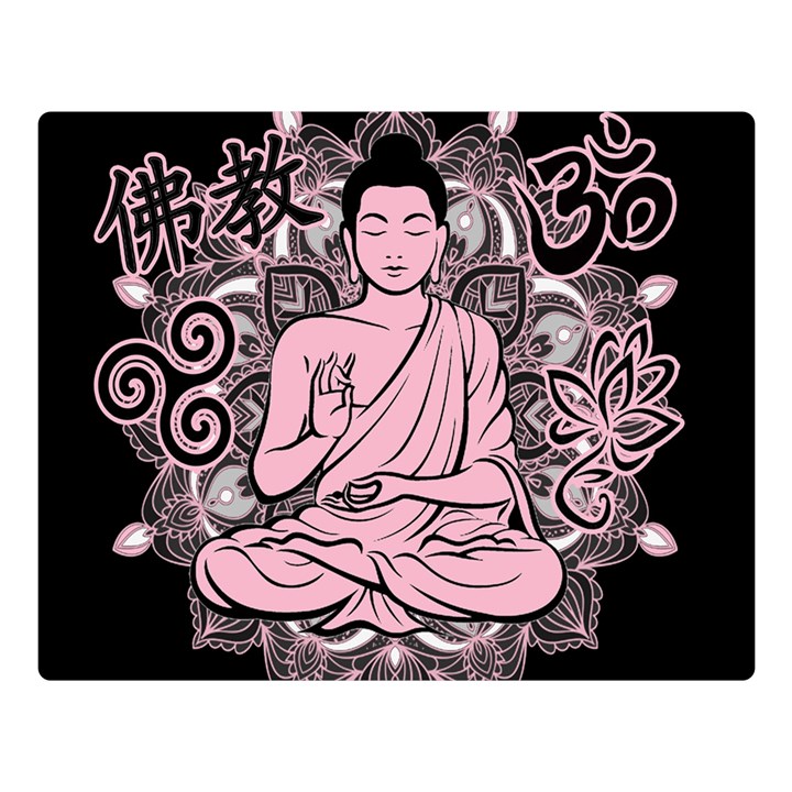 Ornate Buddha Double Sided Flano Blanket (Large) 