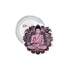 Ornate Buddha 1 75  Buttons