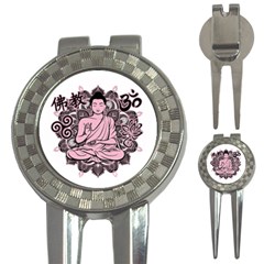 Ornate Buddha 3-in-1 Golf Divots by Valentinaart