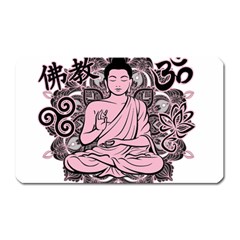 Ornate Buddha Magnet (rectangular) by Valentinaart