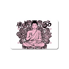 Ornate Buddha Magnet (name Card) by Valentinaart