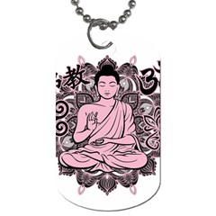 Ornate Buddha Dog Tag (one Side) by Valentinaart