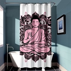 Ornate Buddha Shower Curtain 36  X 72  (stall)  by Valentinaart